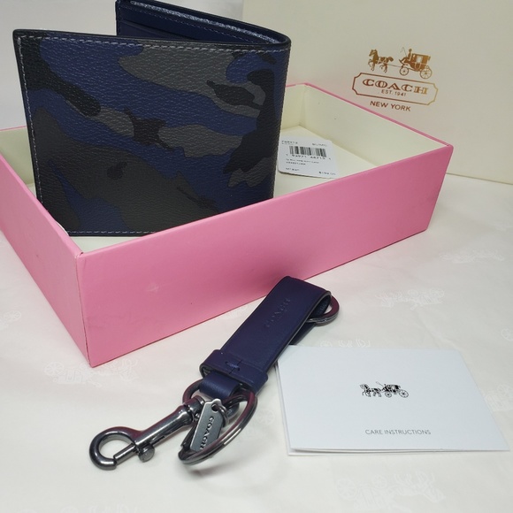Coach Signature Wallet Camo print + Key Fob - $211 - Picture 3 of 5